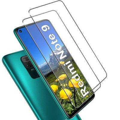 Für Redmi Note 9 Echt Hart Glas Display Schutz Panzerfolie 9H Schutzglas - 2x