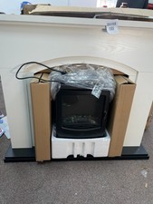 Image of warmlite 1.85kwh newcastle cream arch front fireplace suite