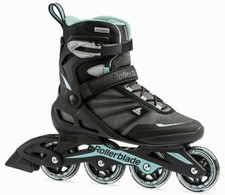   Rollerblade Zetrablade W, Womens Size 8 Black Blue Inline Skates - NEW IN BOX 