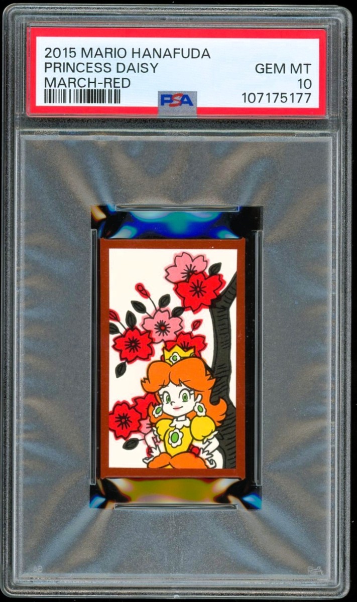 2015 Mario Hanafuda Red ~ March ~ Princess Daisy ~ PSA 10