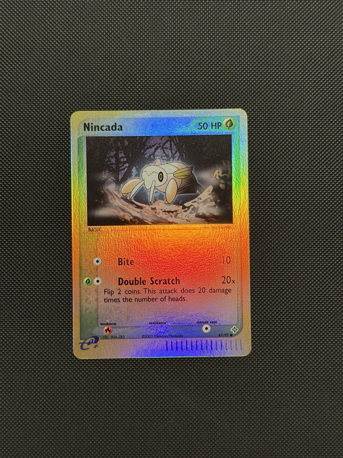 Nincada 67/97 Reverse Holo EX Dragon Vintage Pokemon Card WOTC NM