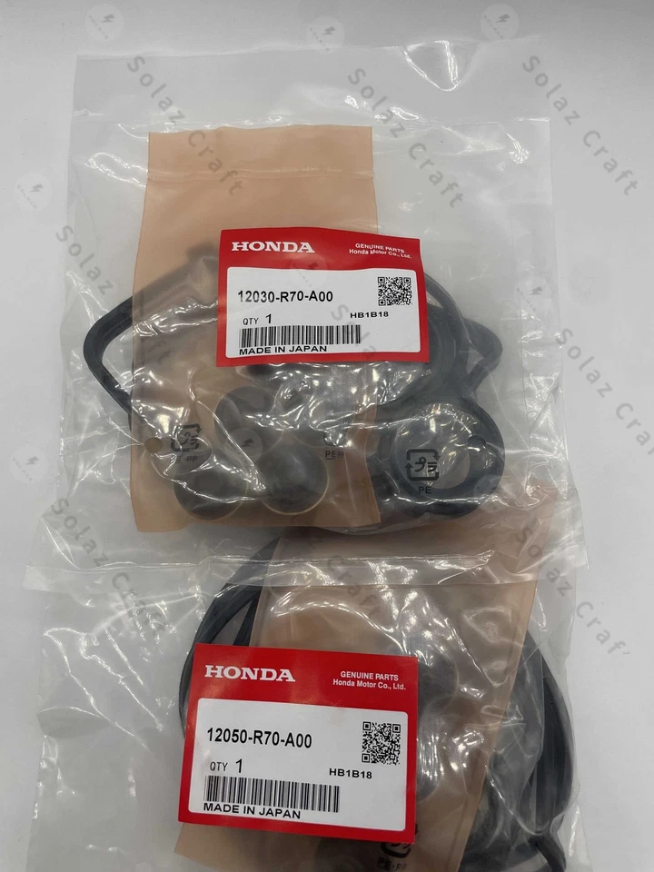 Juego de juntas de cubierta de válvula delantera/trasera OEM nuevo Honda Acura 08-17 PILOT MDX V6 Foto 2 de 4