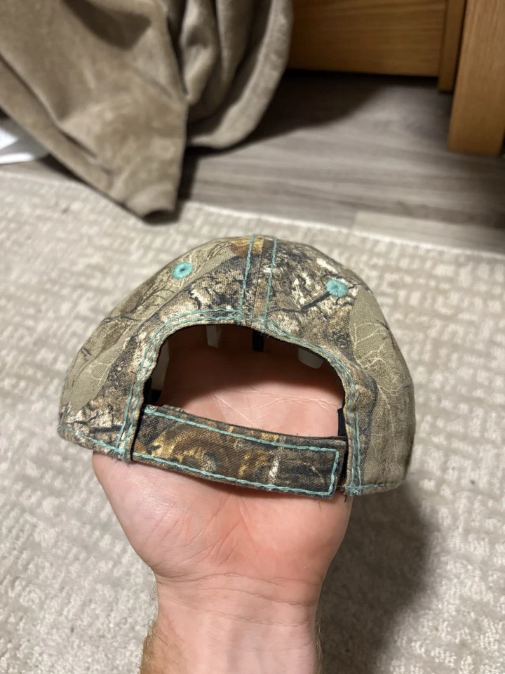 Sombrero estilo béisbol Realtree Hunting no estructurado para damas, borde camuflado, adulto Foto 2 de 3