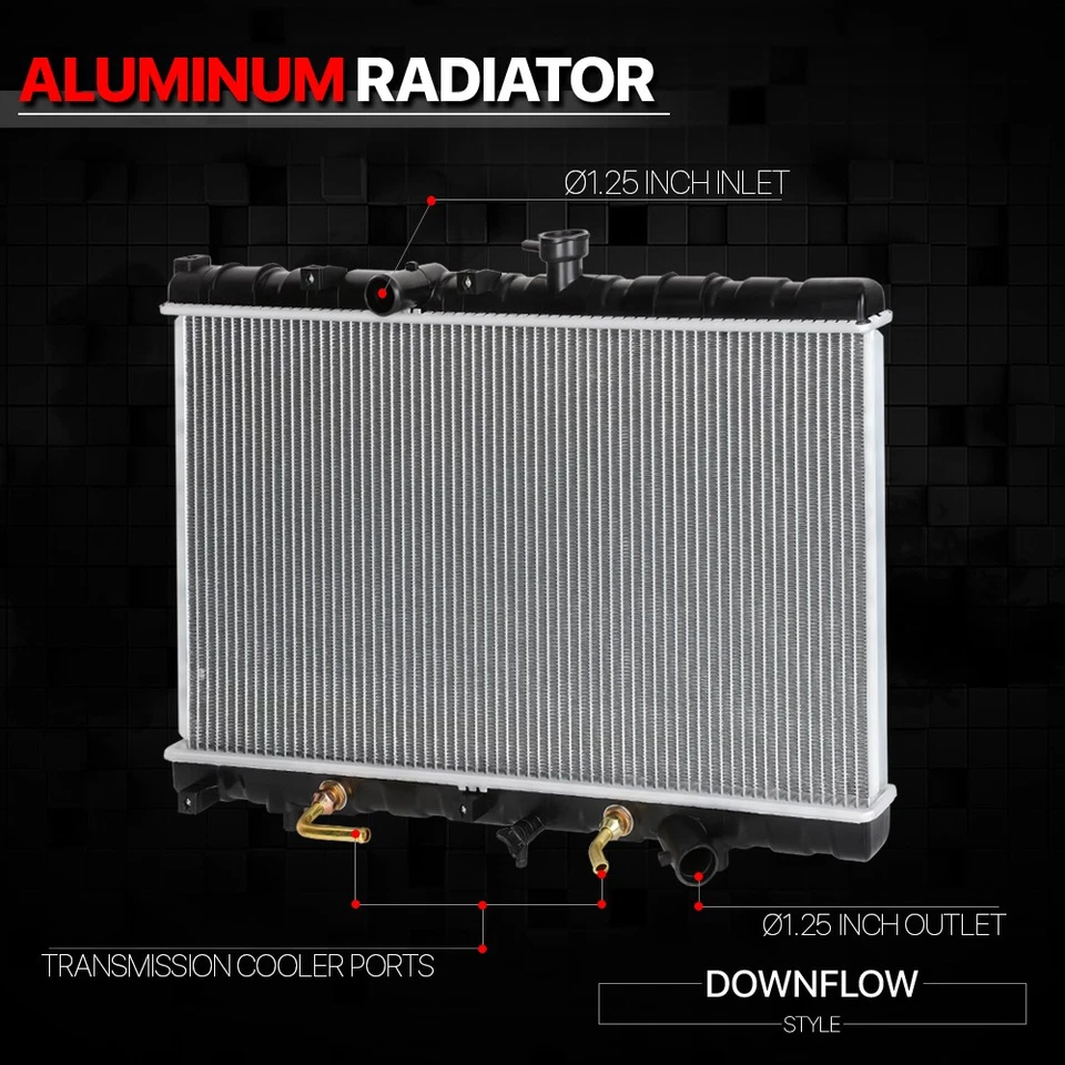 Radiador de refrigeración de núcleo de aluminio repuesto OE para 01-02 Kia Rio 1.5 AT dpi-2392 Foto 2 de 4