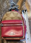Brand New Authentic Coach Signature Canvas Backpack Coin Case- Dark Fuchsia — photo 8