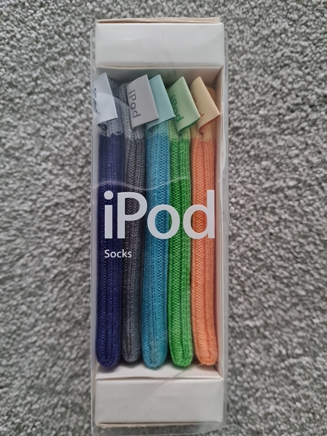 SAOLA Calze originali vintage Apple iPod 2004 x 5 *nuove solo confezione aperta