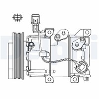 Delphi Kompressor Klimaanlage CS20518 FüR JD SW AD UD Hyundai CEE KIA ADA GD MD