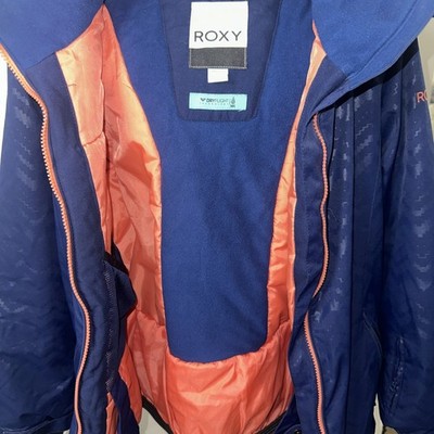 ROXY Girls' AMERICAN PIE Blue Embossed Snow Jacket size 14/XL | eBay