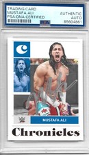 Autographed Mustafa Ali  Panini card PSA/DNA certfied