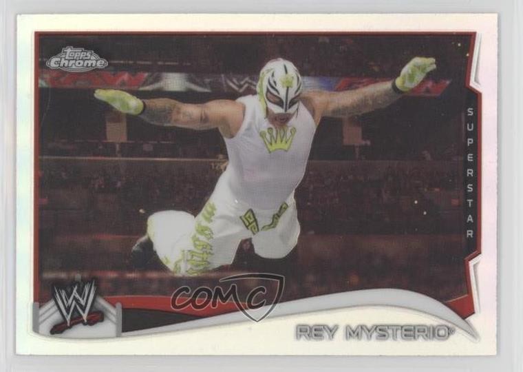2014 Topps Chrome WWE Refractor Rey Mysterio #39 16gw