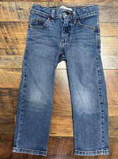 Wrangler Classic Straight Blue Jeans Boys Size 4 Regular