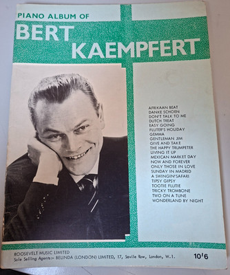 Bert Kaempfert Piano Album Vintage Sheet Music Book 1965 Danke Schoen