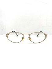 Vintage Frame Italy Metal Eyeglasses Women, Gold Silver Full Rim Optical Frame