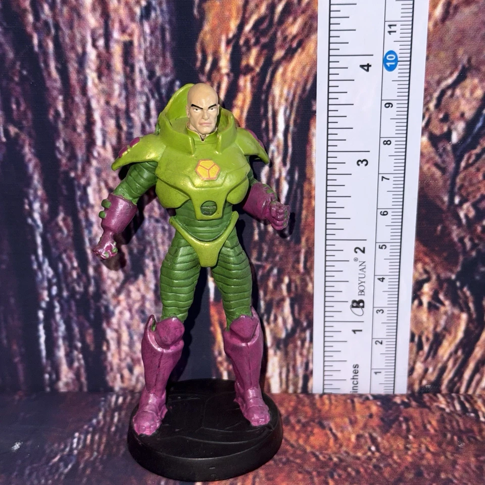 Estatuilla coleccionable fundido a presión Eaglemoss 2008 DC Comics LEX LUTHOR Foto 2 de 4