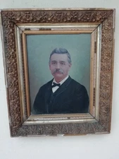 olio su tavola antico Louise Dugardin,artprice,cornice impero