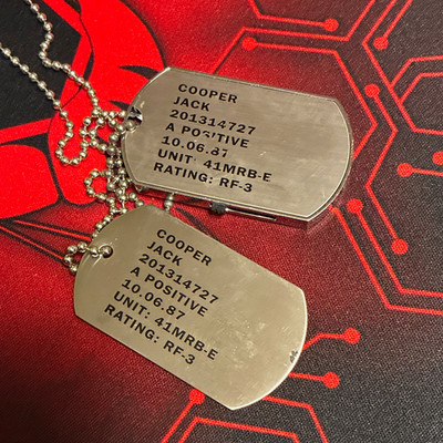 Titanfall 2 Jack Cooper Dog Tags USB Flash Drive Vanguard SRS Collector s Editio