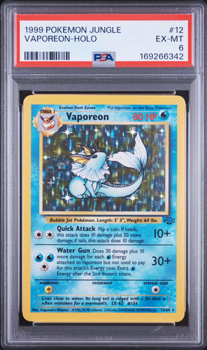 Vaporeon (Unlimited) graded PSA 6 for sale on eBay