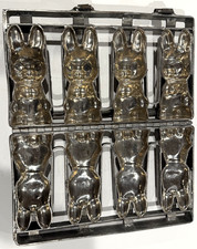 Antique 6" Easter Bunny Chocolate Mold stainless steel
