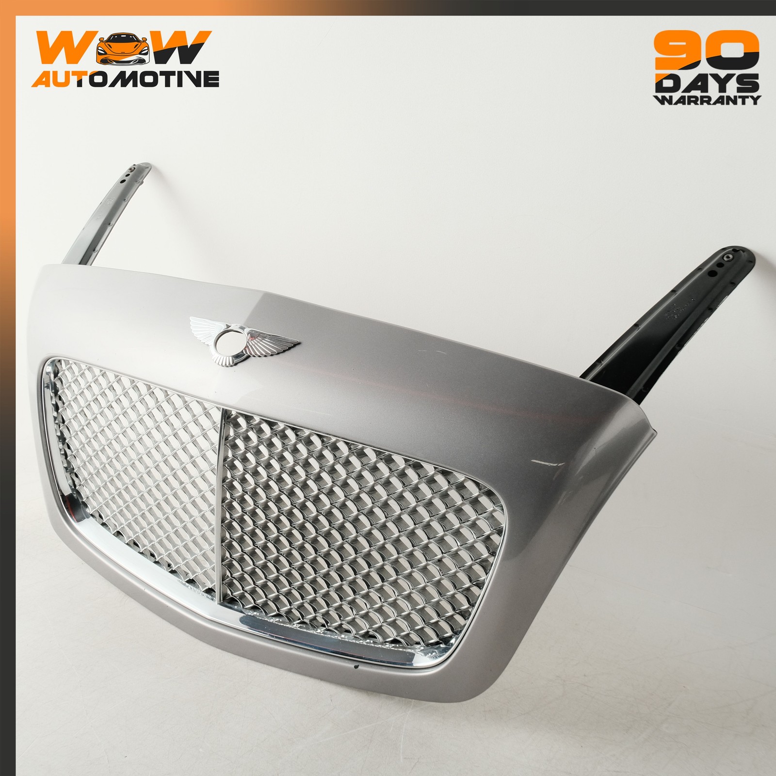 04-13 BENTLEY CONTINENTAL FLYING SPUR RADIATOR GRILLE SILVER TEMPEST METALLIC OE