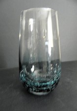 Pier 1 Teal Crackle 17 oz Flat 5 7/8" Tumbler - Mint