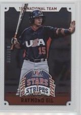 2015 Panini Stars and Stripes Longevity Parallel Ruby 72/199 Raymond Gil #83 1s8