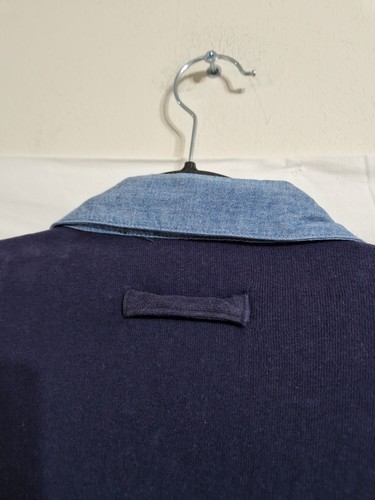 Timberland Weathergear Mens Large Long Sleeve Navy Polo Shirt 100% Cotton - Picture 12 of 18