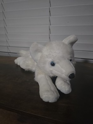 The Petting Zoo Artic Fox White Plush Stuffed Animal 12'' Floppy Soft