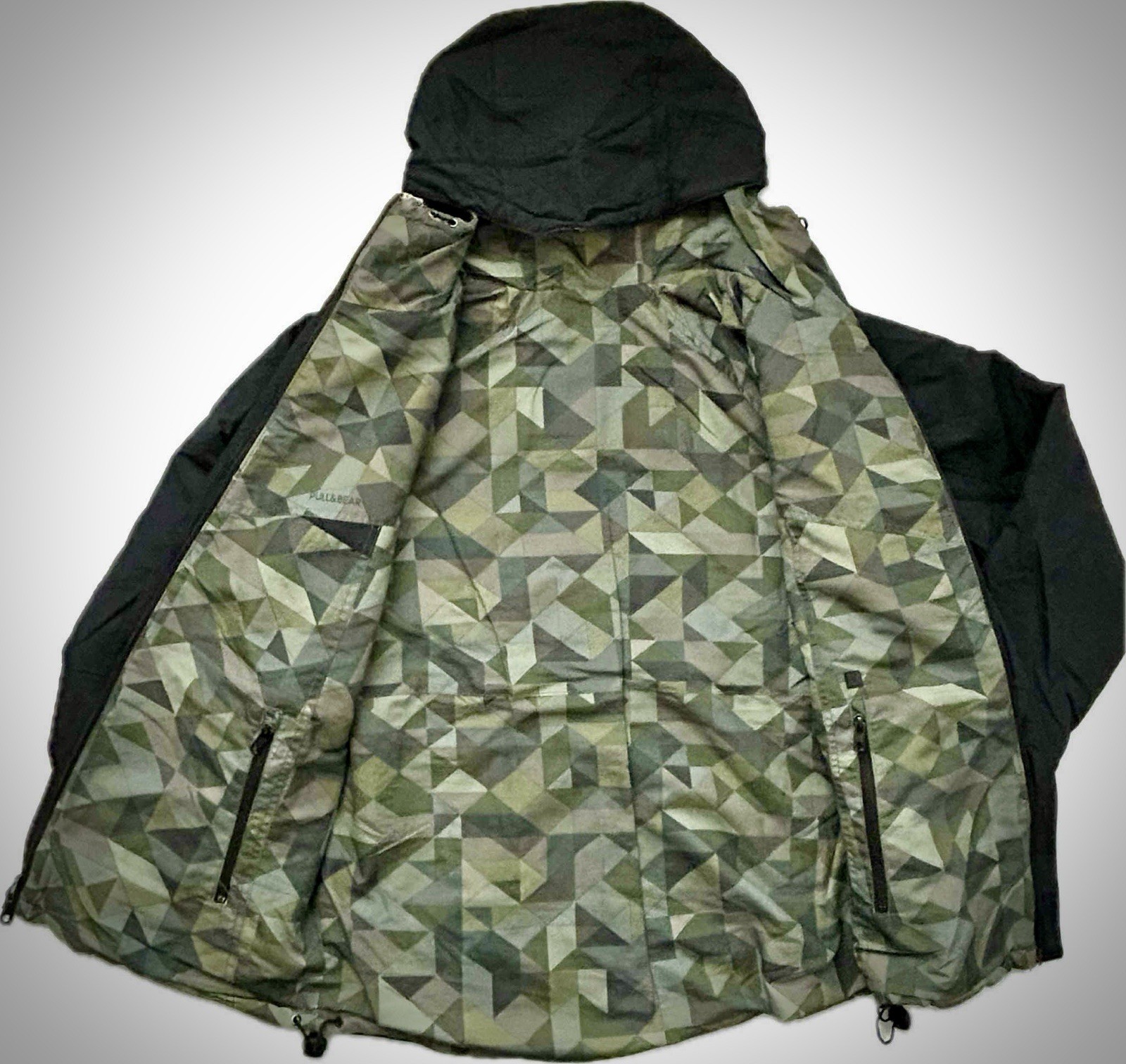 Pull & Bear Men’s Reversible Hooded Jacket Black … - image 11