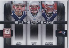 TOM BRADY 2008 Donruss Elite Teams Patriots Card #058/800 SP RARE w/ RANDY MOSS