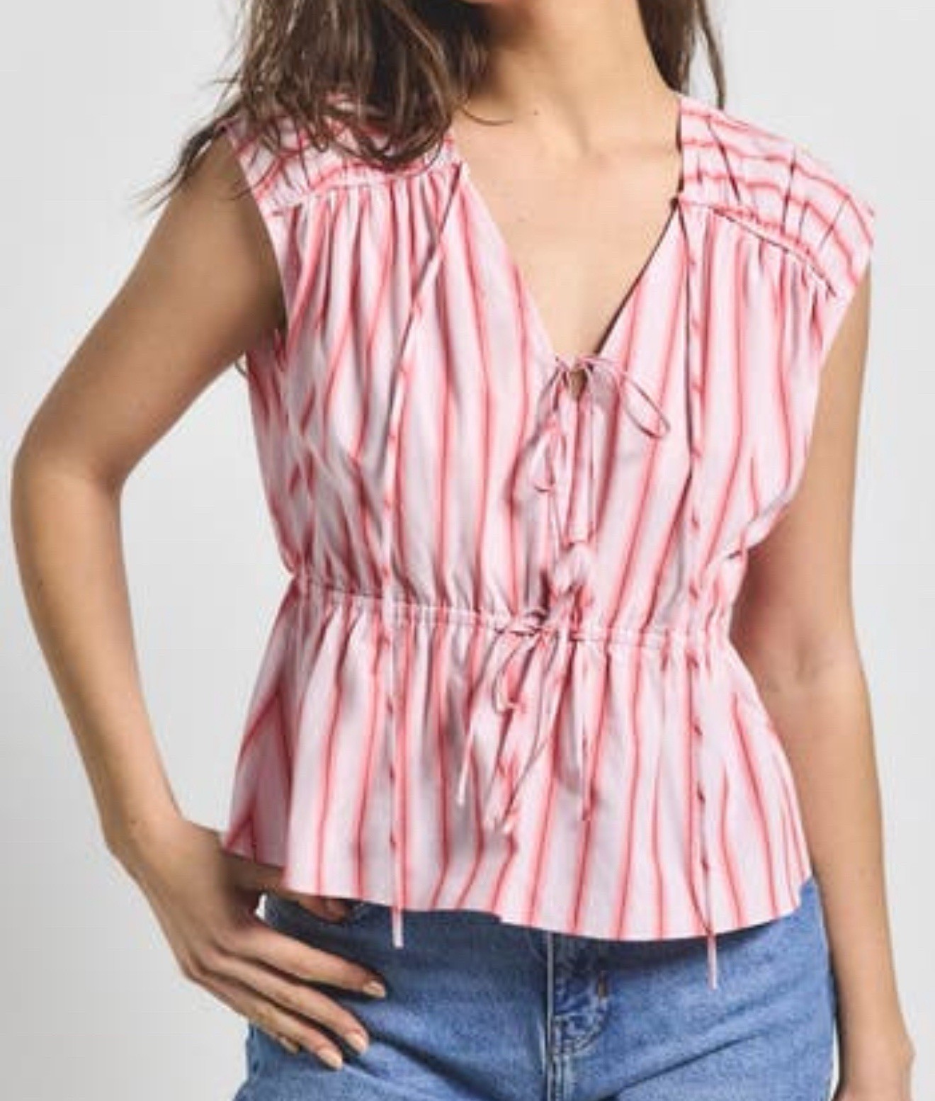 Derek Lam 10 Crosby Women's Caroline Double Tie Top Blouse Benibana XS NEW 1645