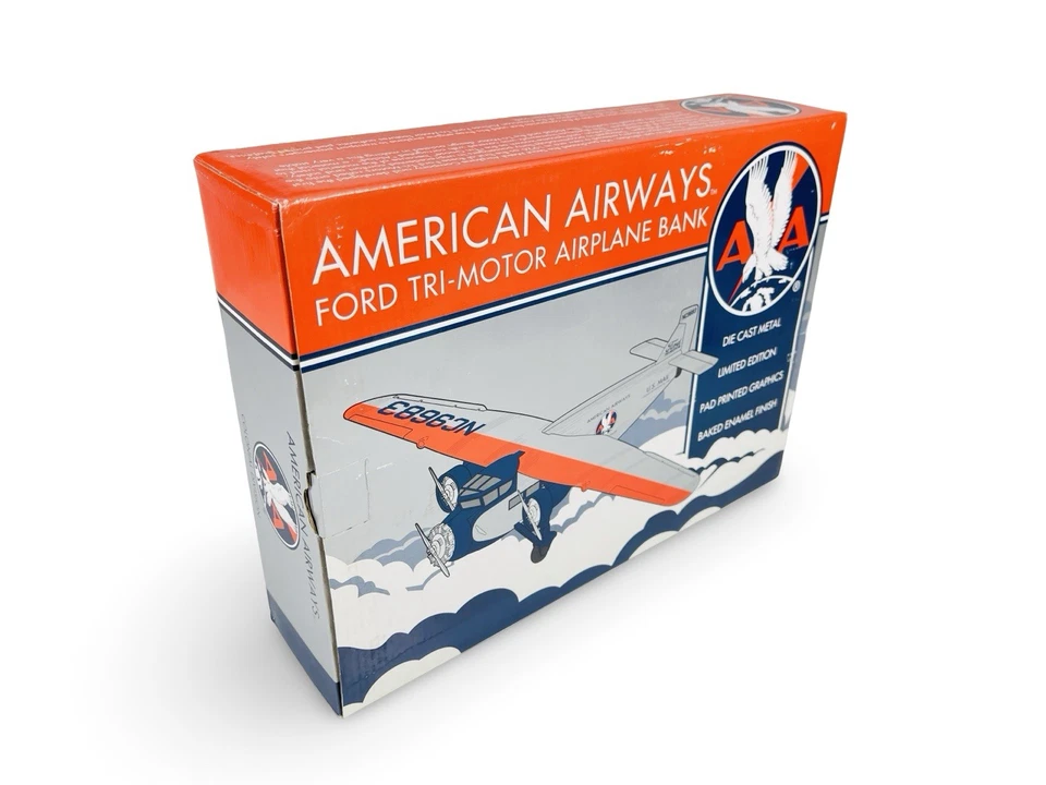 Banco de avión diecast Ford TriMotor Spec Cast 49007 American Airways Foto 4 de 4
