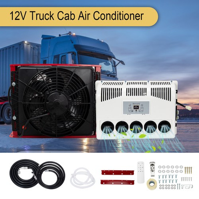 #ad #ad 12V 12000BTU Truck Cab Air Conditioner Split AC For Semi Trucks Bus RV Caravan $296.80