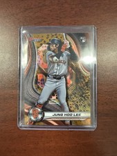 Jung Hoo Lee RC Rookie 2024 Bowman's Best Giants #57 Gold Refractor 38/50