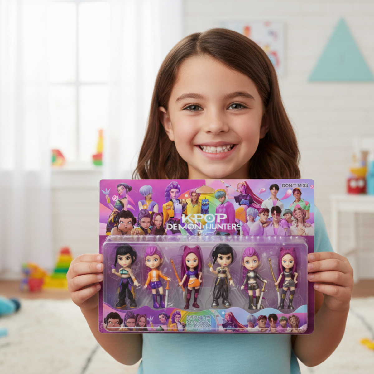 6PCS KPOP Demon Hunters Set Rumi Mira Zoey Doll Toy Collector Gift