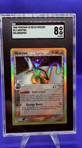 Pokémon Mewtwo TCG Holo Rare Card EX Delta Species 12/113 2005 BGC9