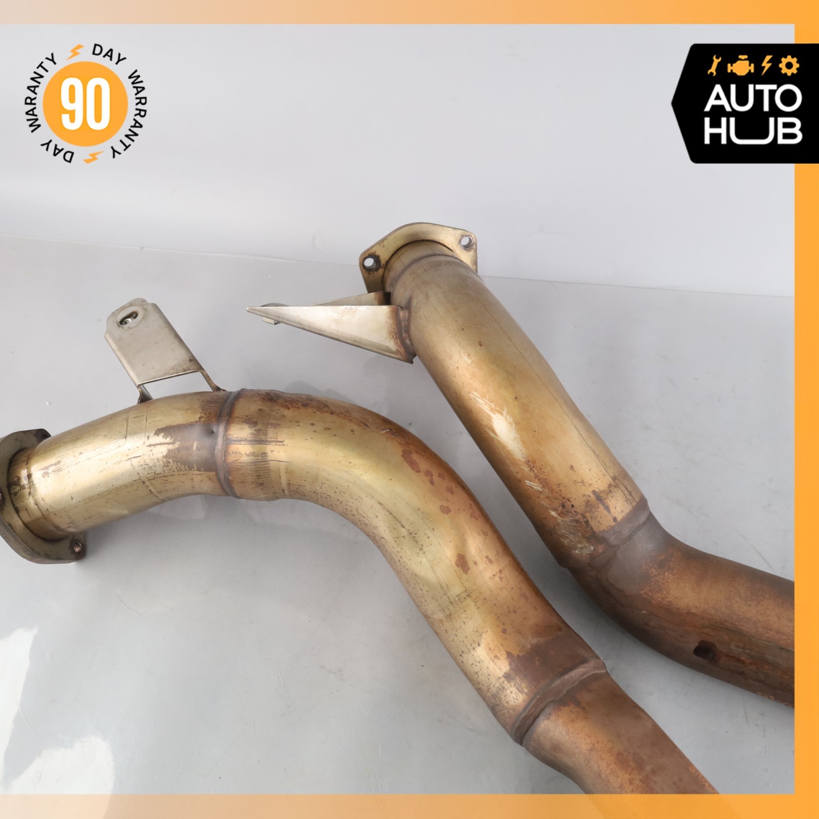 Bentley Continental GT 6.0L Exhaust Downpipe Left & Right Side Set OEM