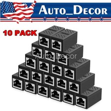 10 PACK RJ45 Inline Coupler Cat6/Cat5e/Cat5 Ethernet LAN Network Cable Adapter