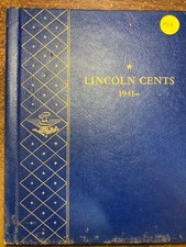 Lincoln Wheat Memorial Cent Album Set 1941-1958 Set 4b Bu