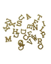 Applicazione Termoadesivo Lettera Iniziali Alfabeto Stampatello Piccolo Ricamo F