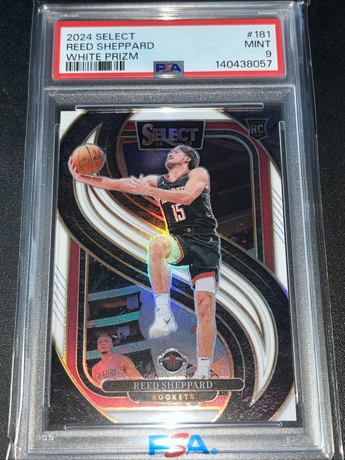 REED SHEPPARD 2024 Panini Select White Prizm /149 #181 Rookie Premier PSA 9