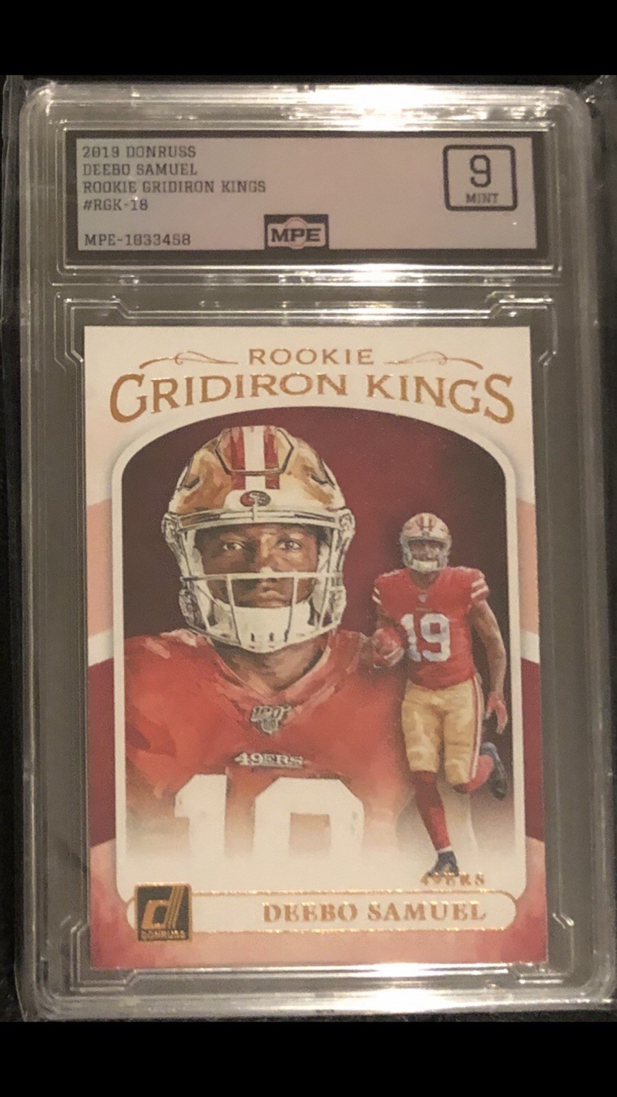 2019 Panini Donruss Rookie Gridiron Kings RGK-18 Deebo Samuel RC MPE 9