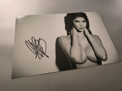 MICAELA SCHÄFER (EROTIK) signed Foto ca.20x30 Autogramm (4834) + COA