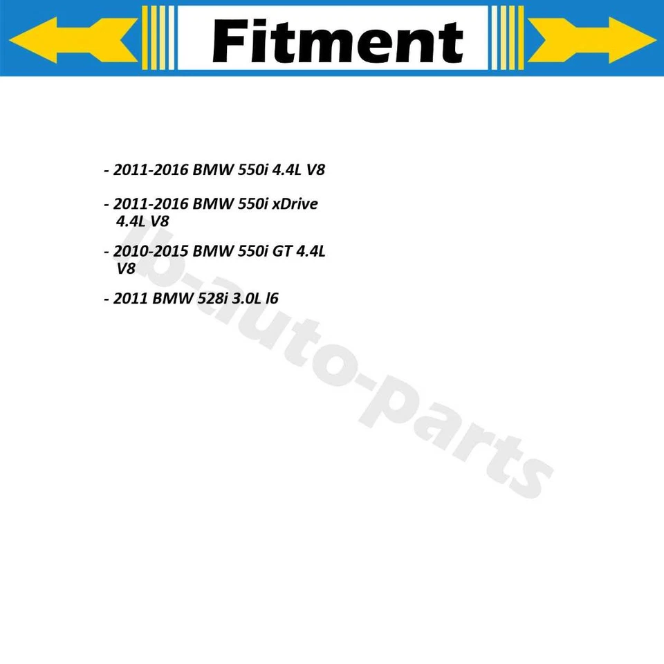 Sunsong Brake Hose Line Front Rear 4x For BMW 650i Gran Coupe 4.4L 2013-2019 - Image 3 of 4