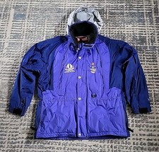 2002 Olympics Coat Salt Lake Paralympics Vintage Blue Marker Ski Jacket XLarge