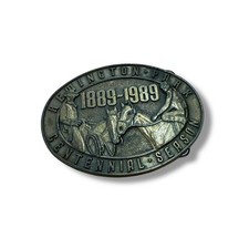 Vintage Remington Par Centenial Season 1889-1989 Belt Buckle