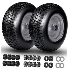 Flat Free 11x4.00-5" Tire and Wheel, 11x4-5" Lawn 11x4.00-5 Multi-trac Tread