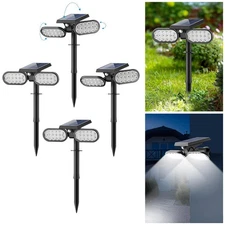 Sunvivo Motion Solar Lights Outdoor,Ground Path Lights or Wall Floodlight,Sta...
