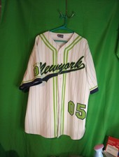Vintage New York Base Camp Size XXL Neon Green Jersey