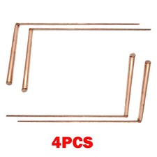 4Pcs For Spirit Hunter 99.9 Copper Dowsing Rod Divining Rods Gold,Ghost Hunting