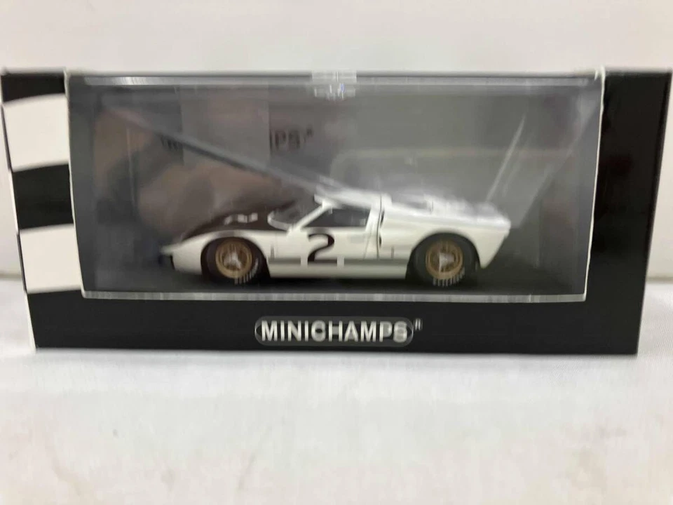 MINICHAMPS 1/43 Ford GT40 MkII #2 1966 Le Mans Winner Diecast Model Car Rare JPN - Photo 2/4